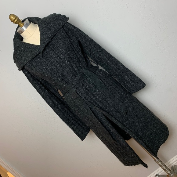 Simply Vera Vera Wang Sweaters - Vera Wang M Long Grey Gray Maxi Wrap Sweater